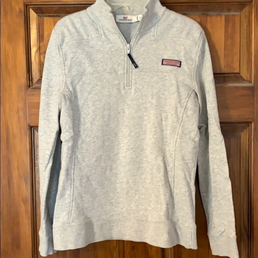 Grey Vineyard Vines Zip Up